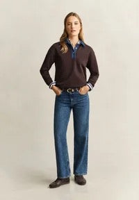 Heavy Denim Collar Rugger