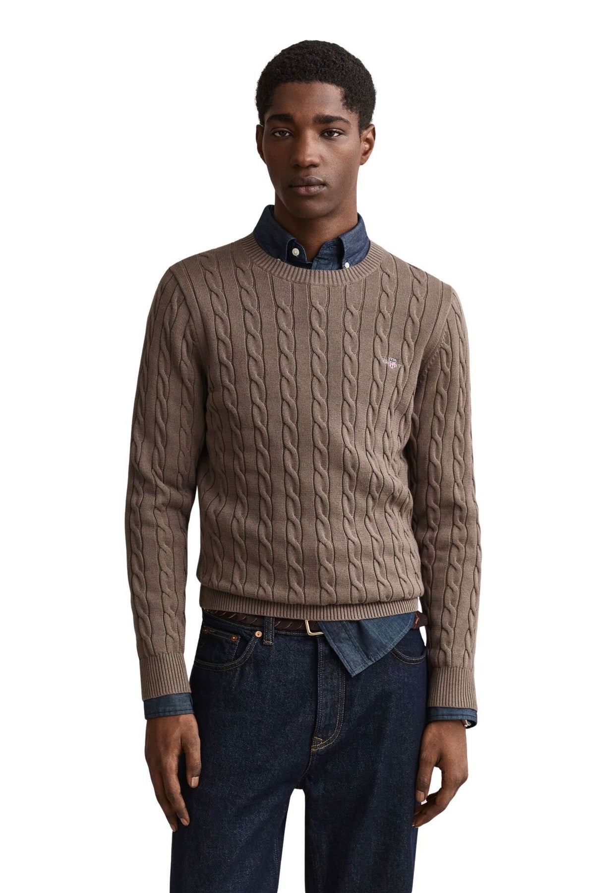 Cotton Cable C-neck
