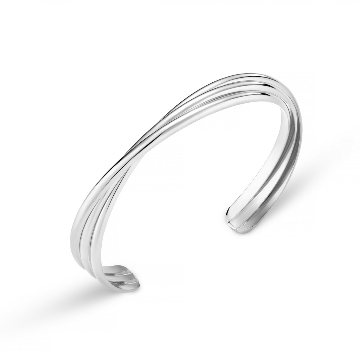 Interlocking Open Bangle