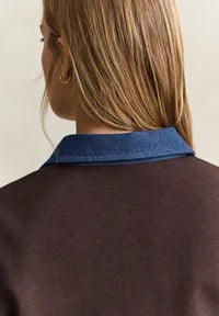 Heavy Denim Collar Rugger