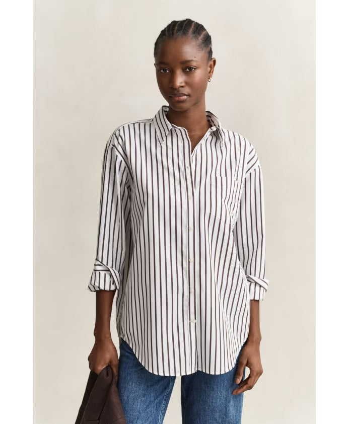 Striped Poplin Shirt
