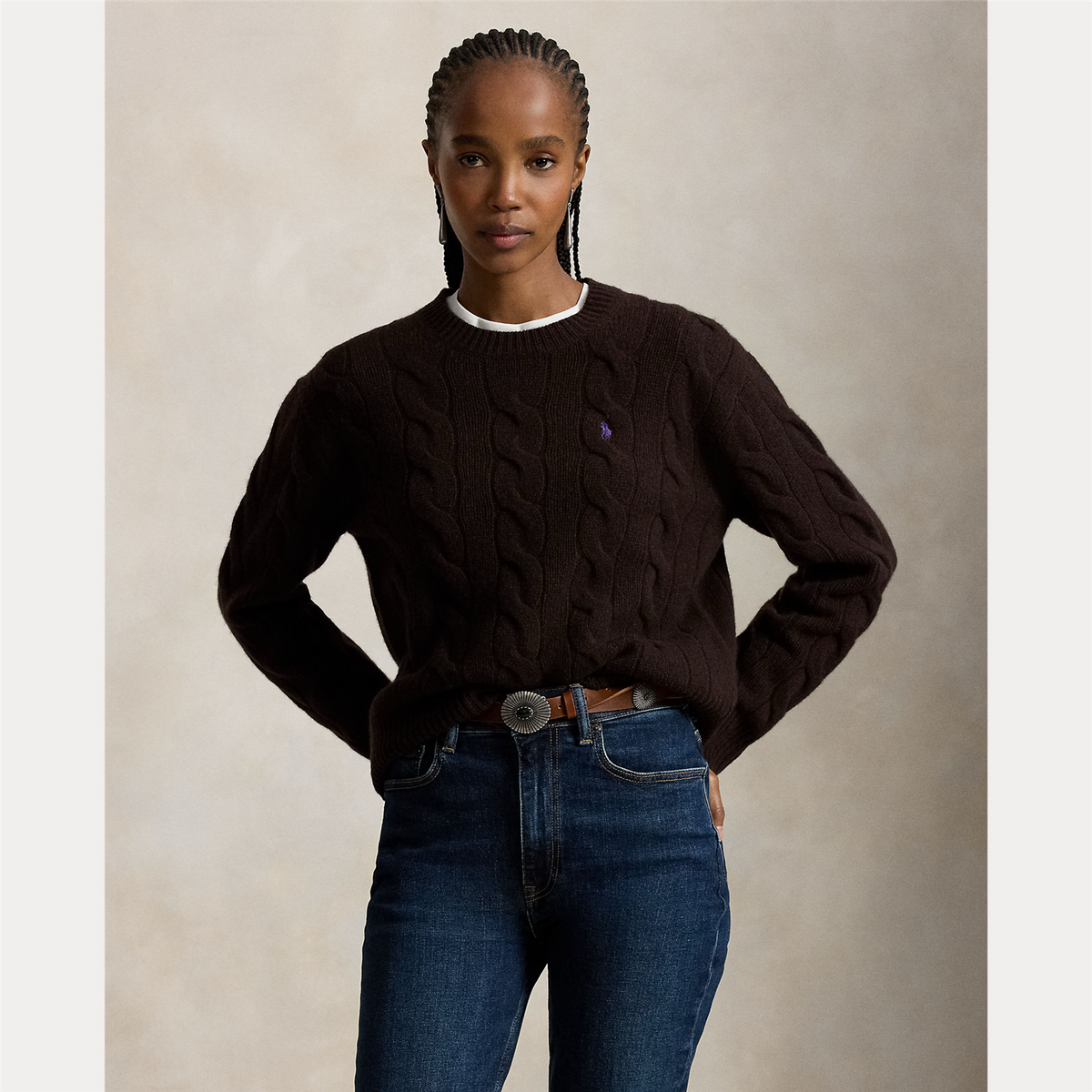 Cable Wool Crewneck