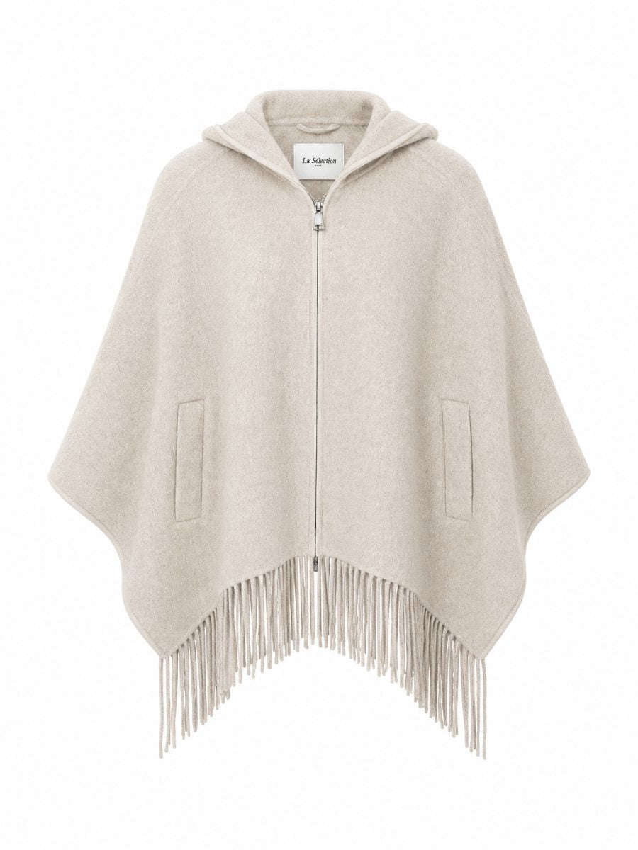 Poncho med frynser