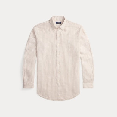 Custom Fit Striped Linen Shirt