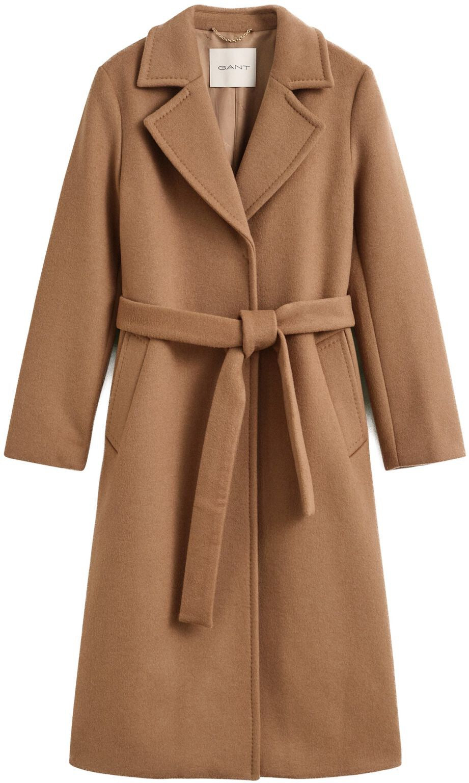 Beltet Wool Blend Coat