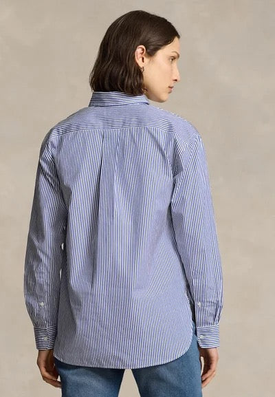 Relaxed Fit Striped Cotton Shirt