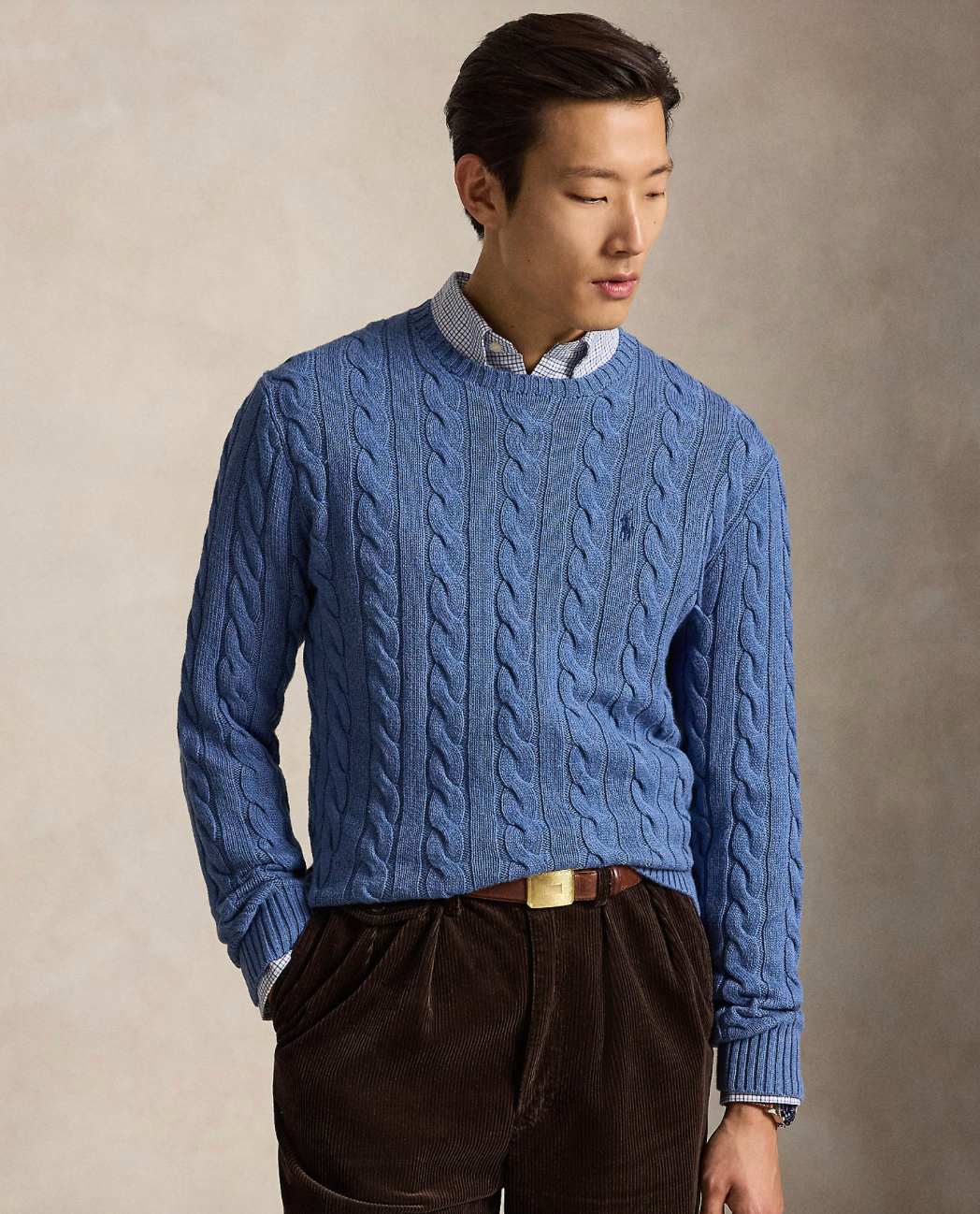 Cable Knit Cotton Jumper