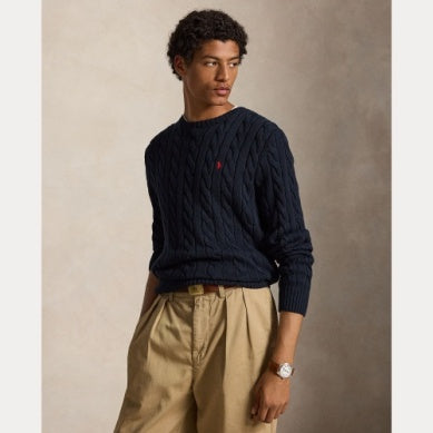 Cable-Knit Cotton Jumper