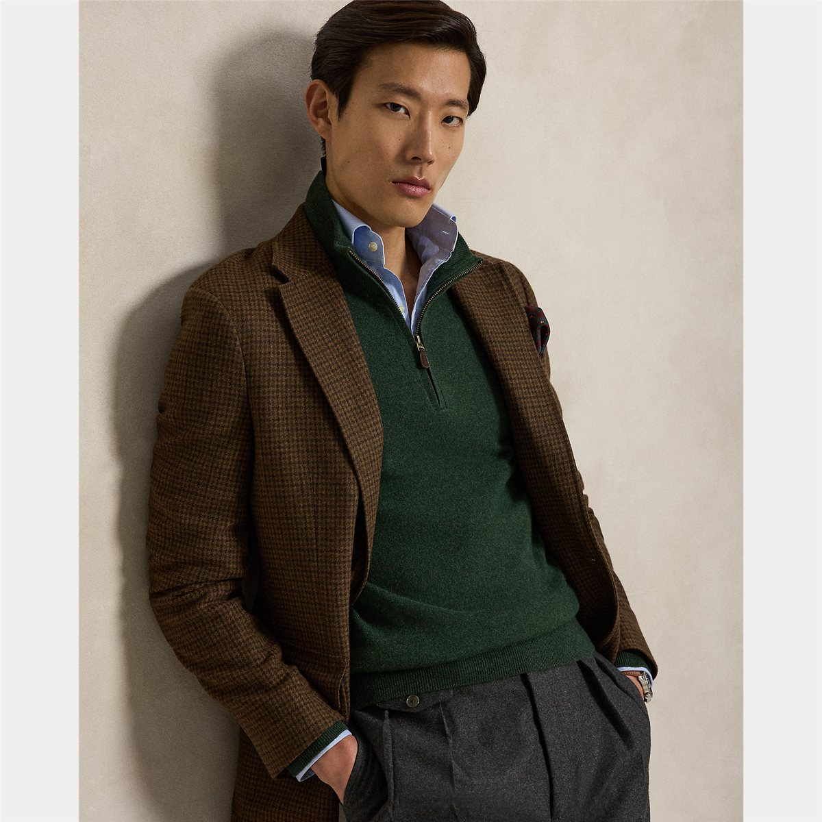 Wool Quarter-Zip Pullover