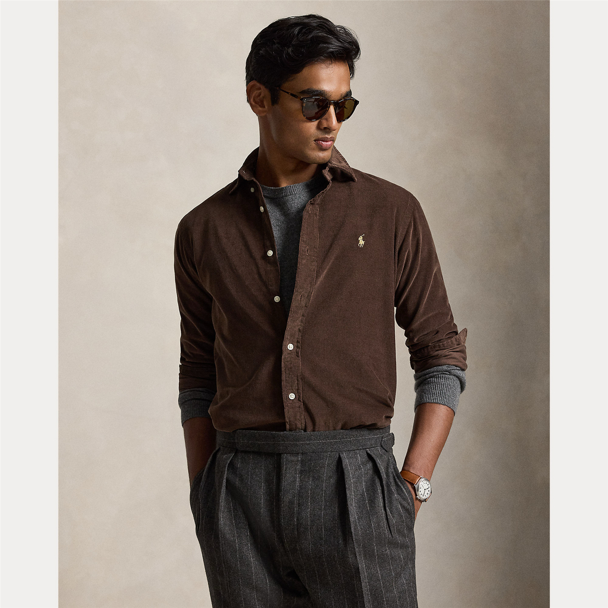 Custom Fit Corduroy Shirt