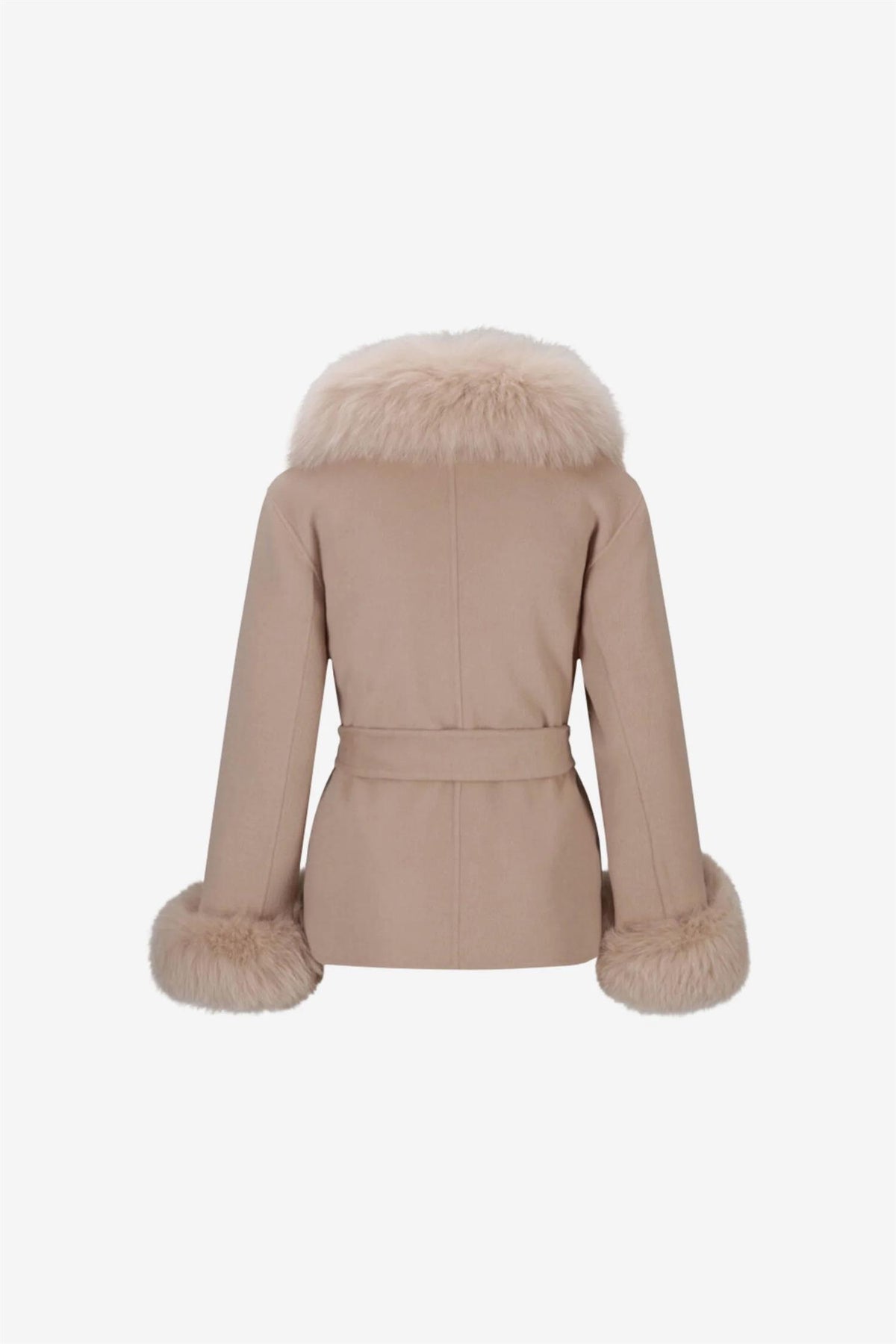 MARTA SHORT FAUX BEIGE