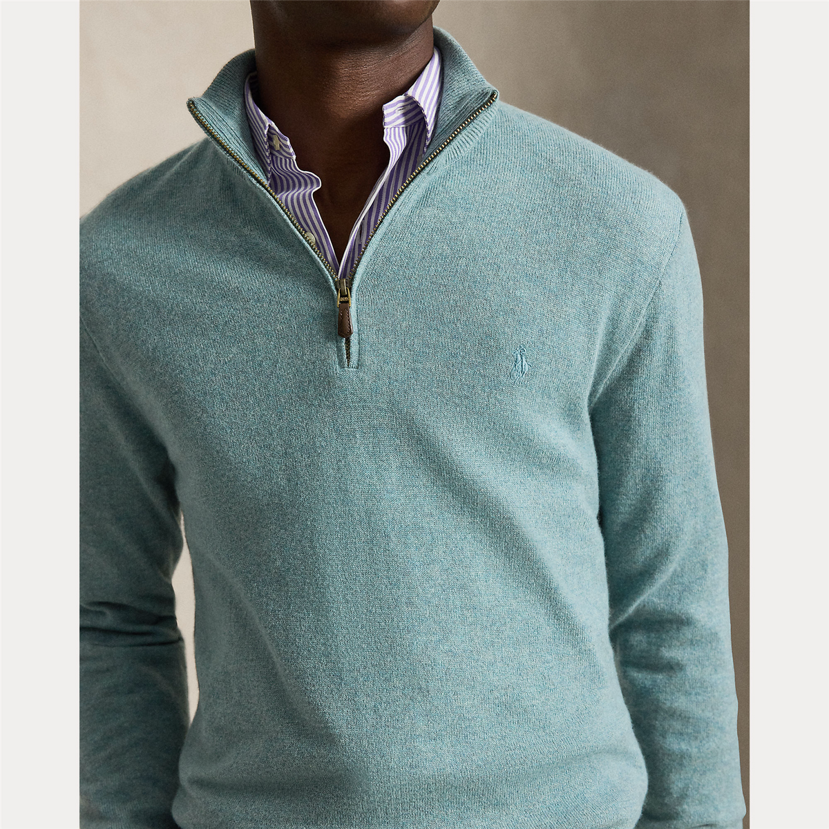 Wool Quarter-Zip Pullover