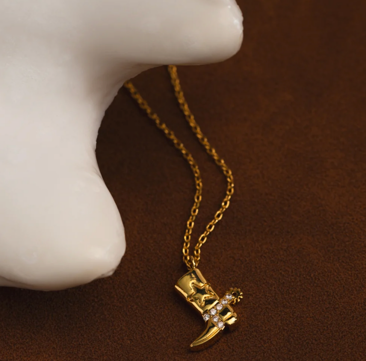 Cowboy Boot Charm Necklace