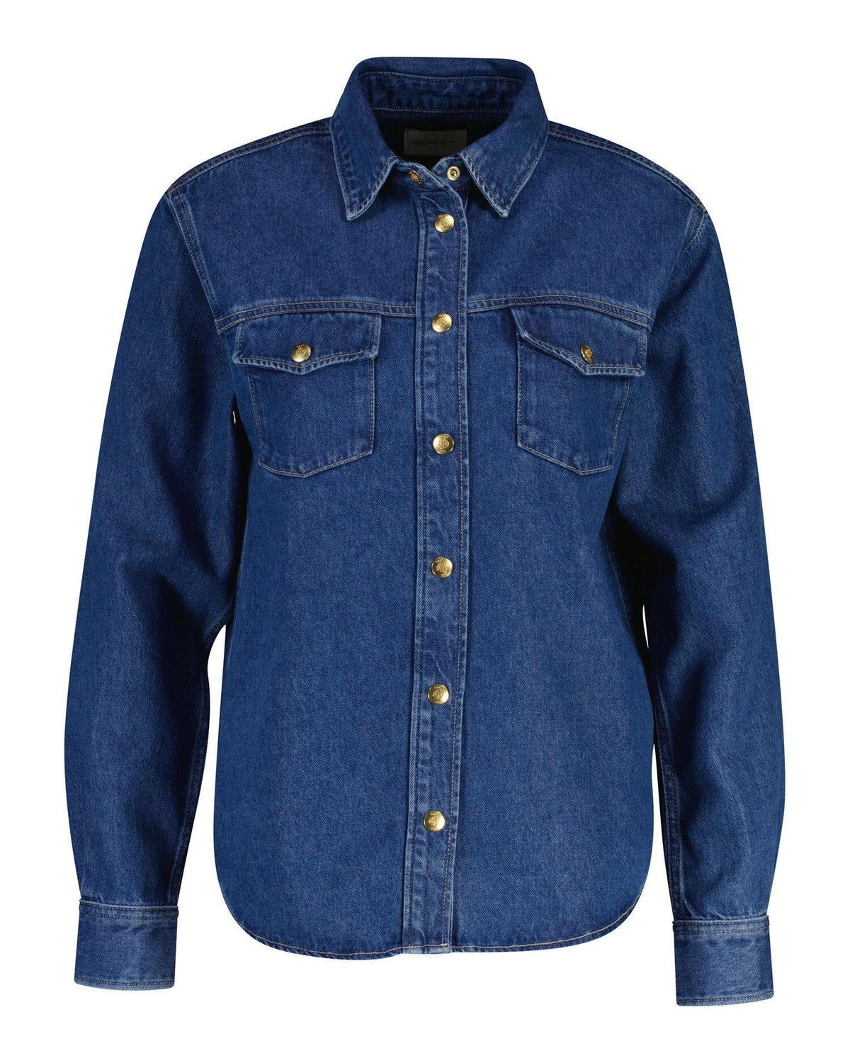 Gold Button Denim Shirt