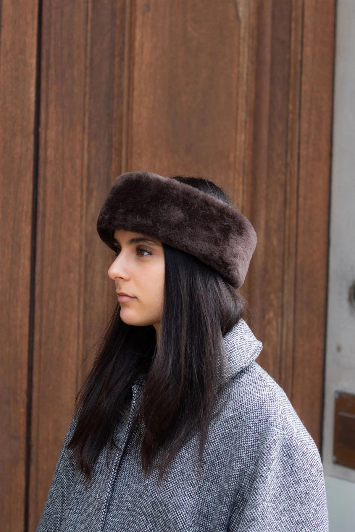 Dora Shearling Headbad