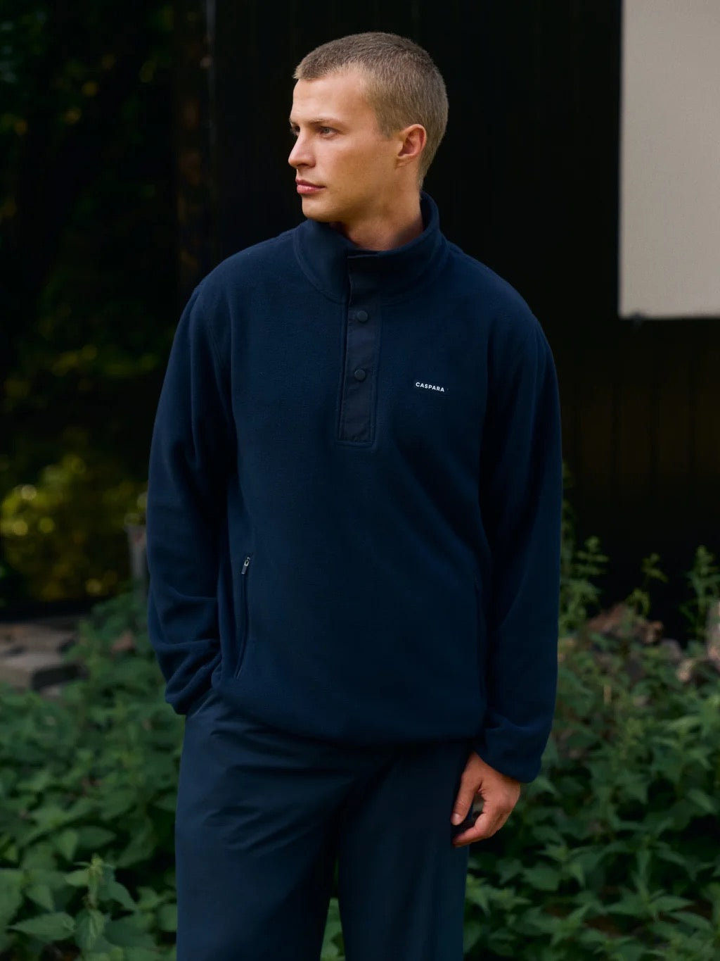 M POLAR FLEECE HALF-SNAP PULLOVER