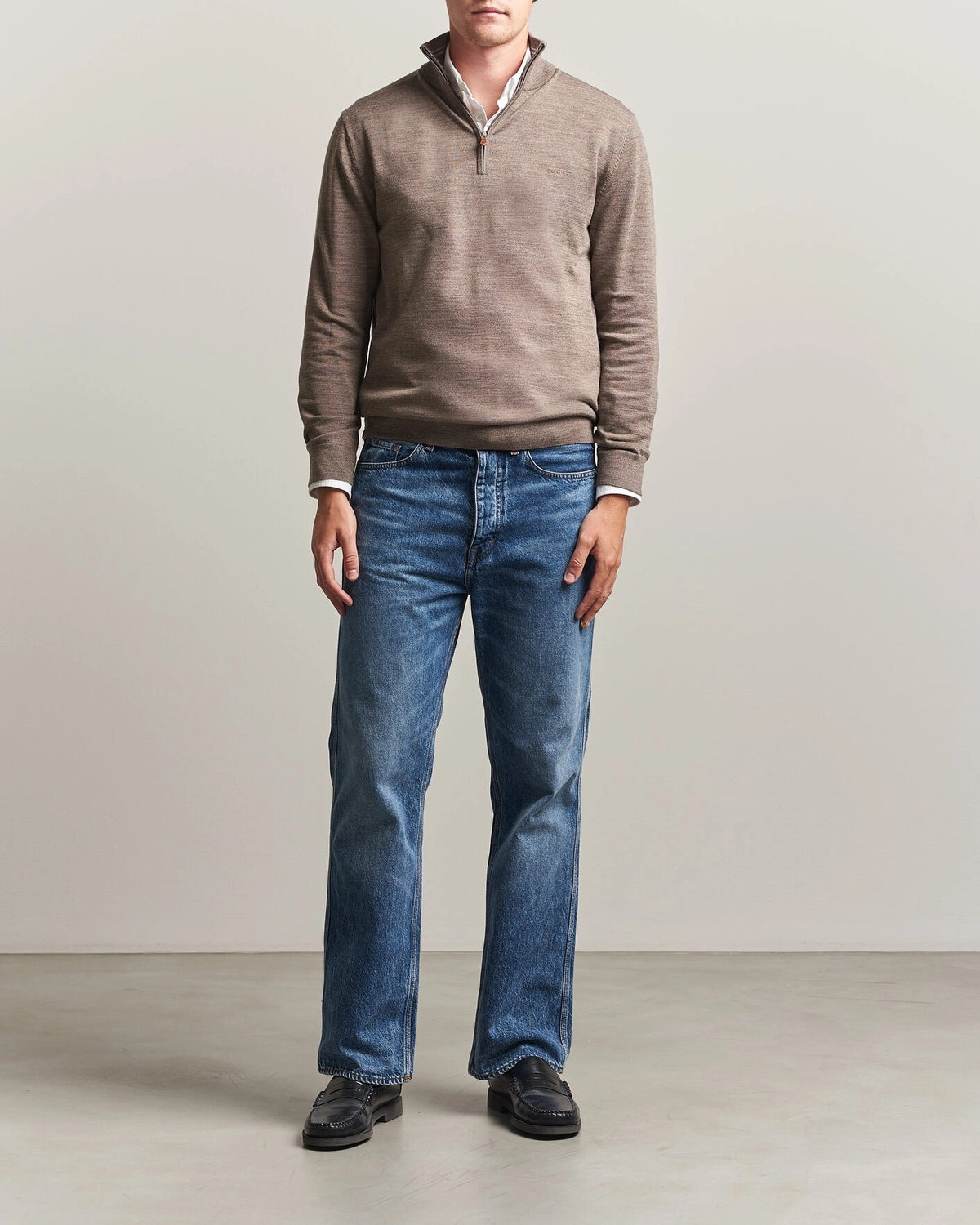 Merino Wool Half Zip