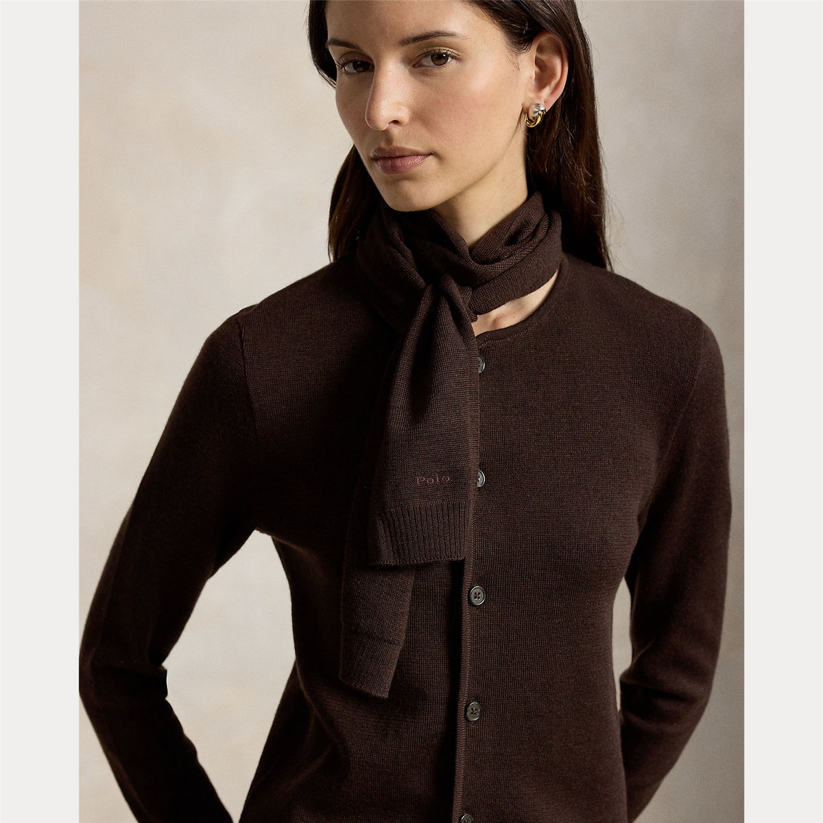 The Scarf Wool Cardigan