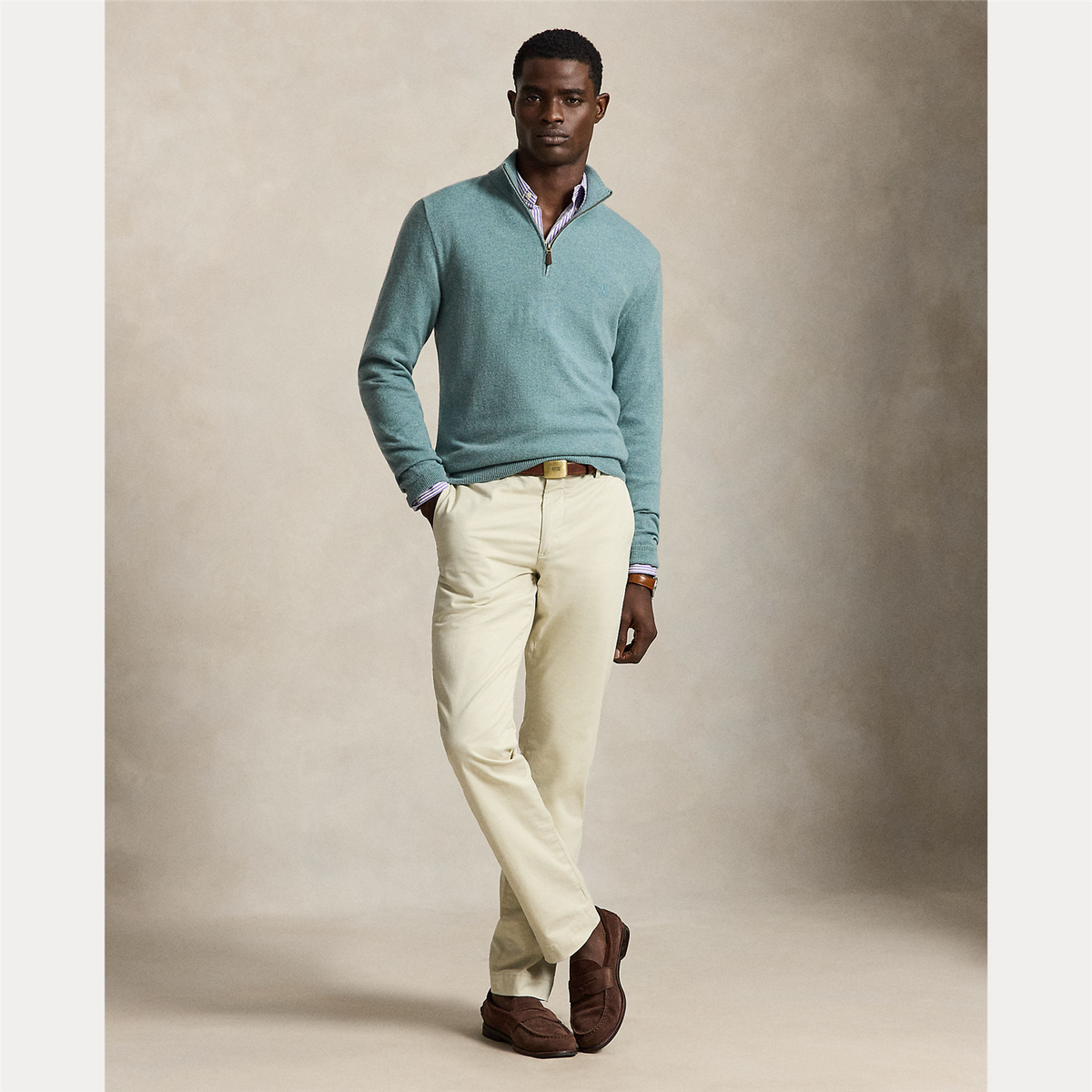 Wool Quarter-Zip Pullover