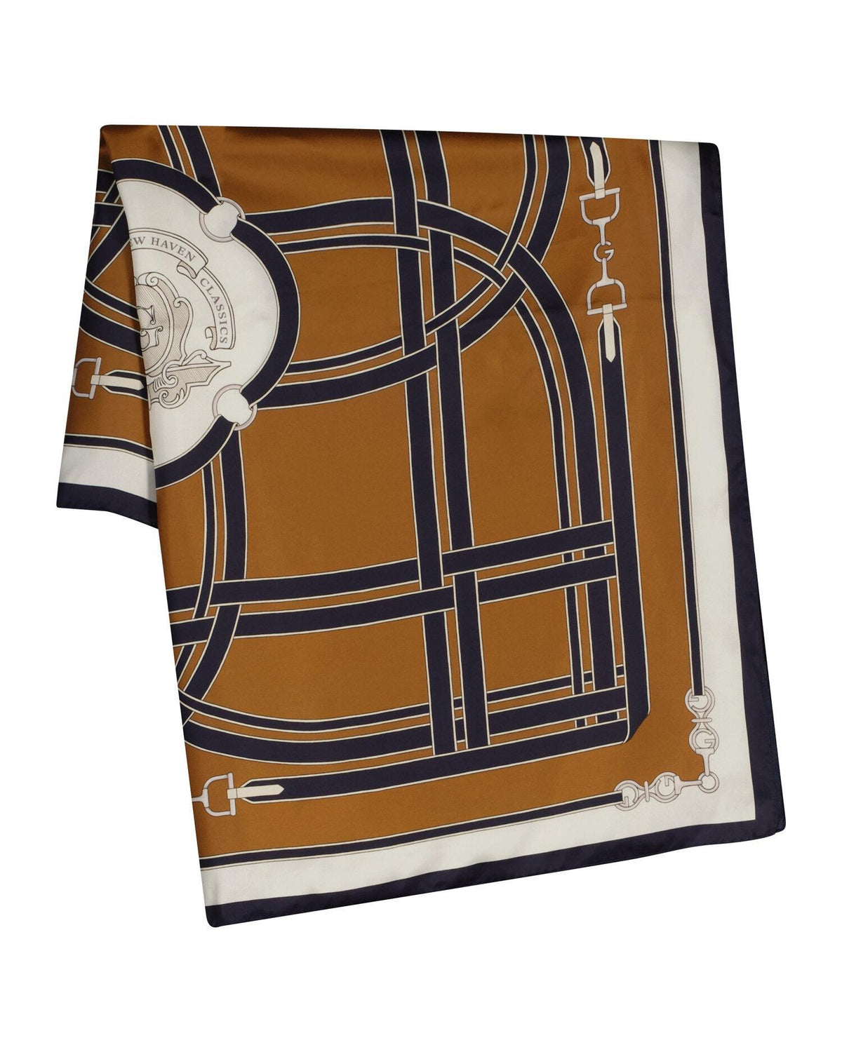 Chain  print silk scarf