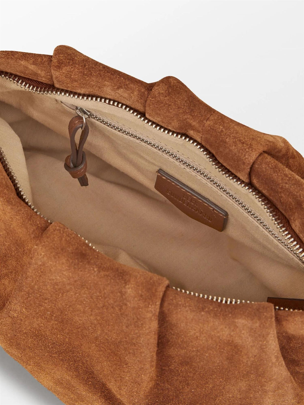 Suede Clutch Bag