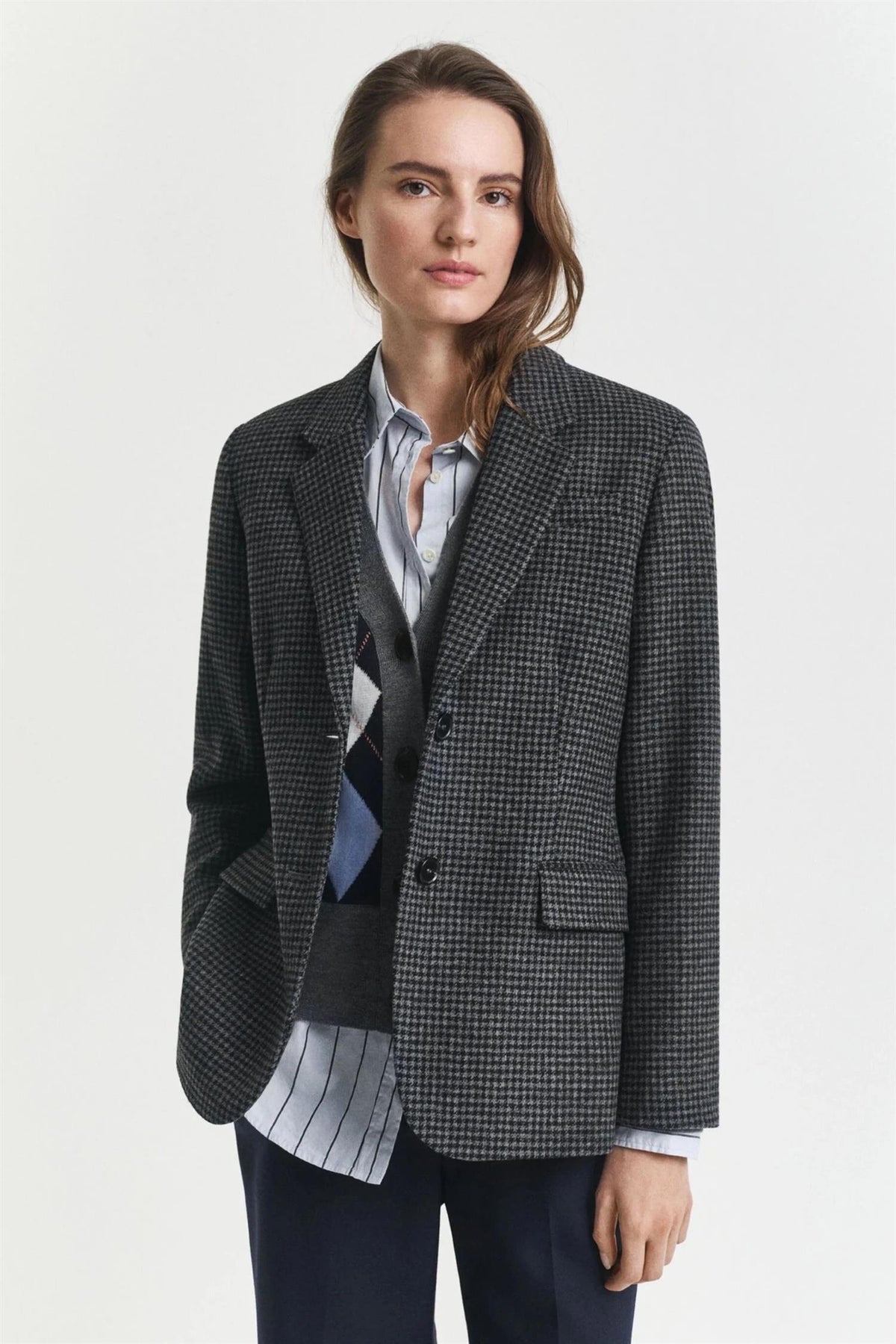 Reg Houndstooth Blazer