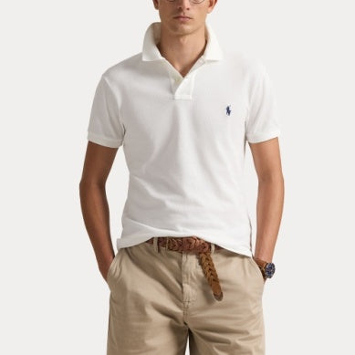 Slim Fit Mesh Polo Shirt