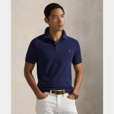 Slim Fit Mesh Polo Shirt