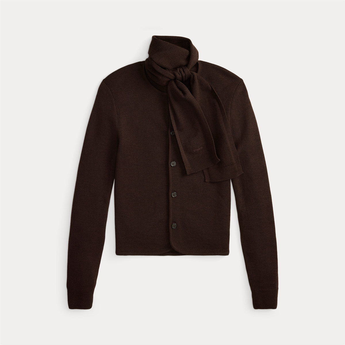 The Scarf Wool Cardigan