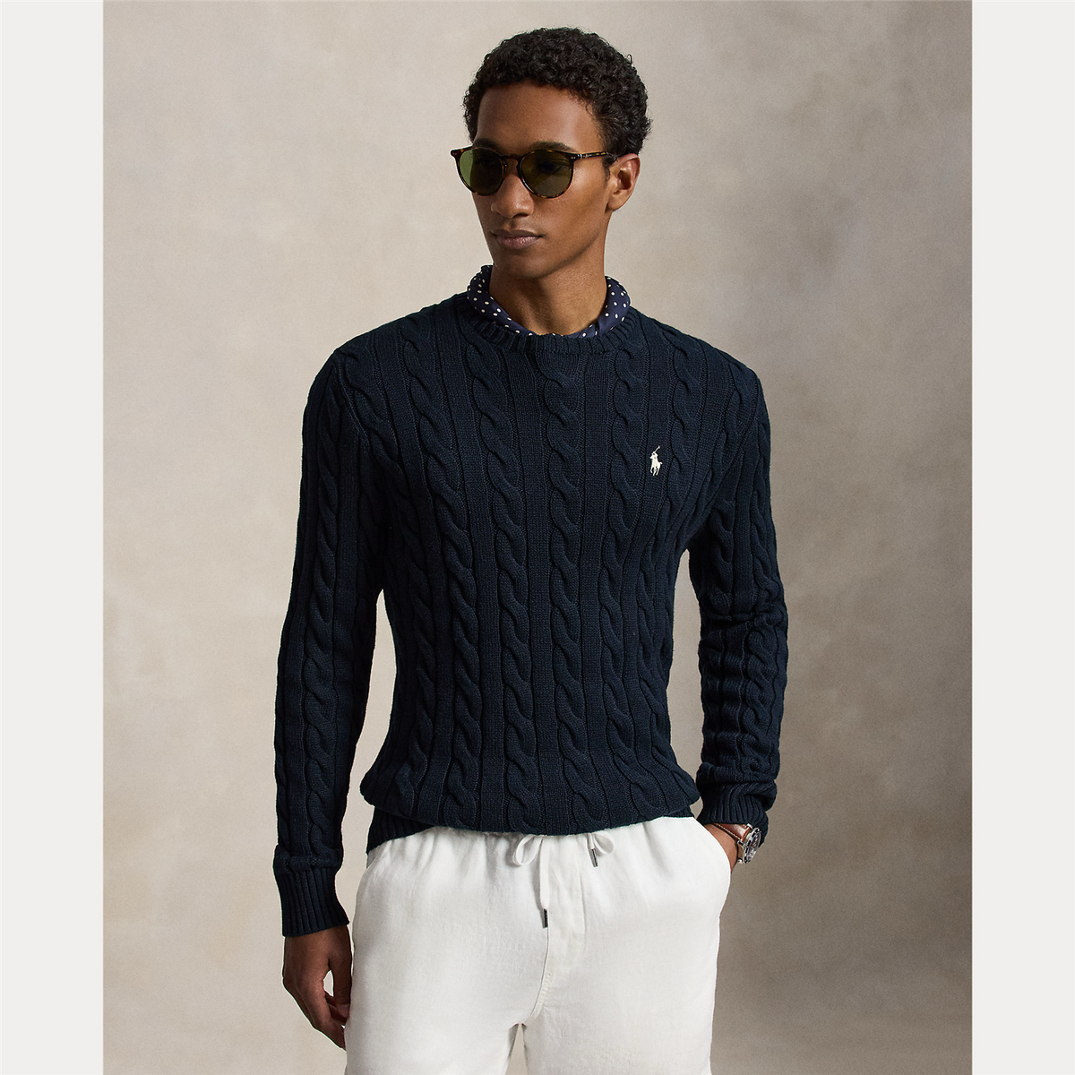 Cable Knit Cotton  Jumper