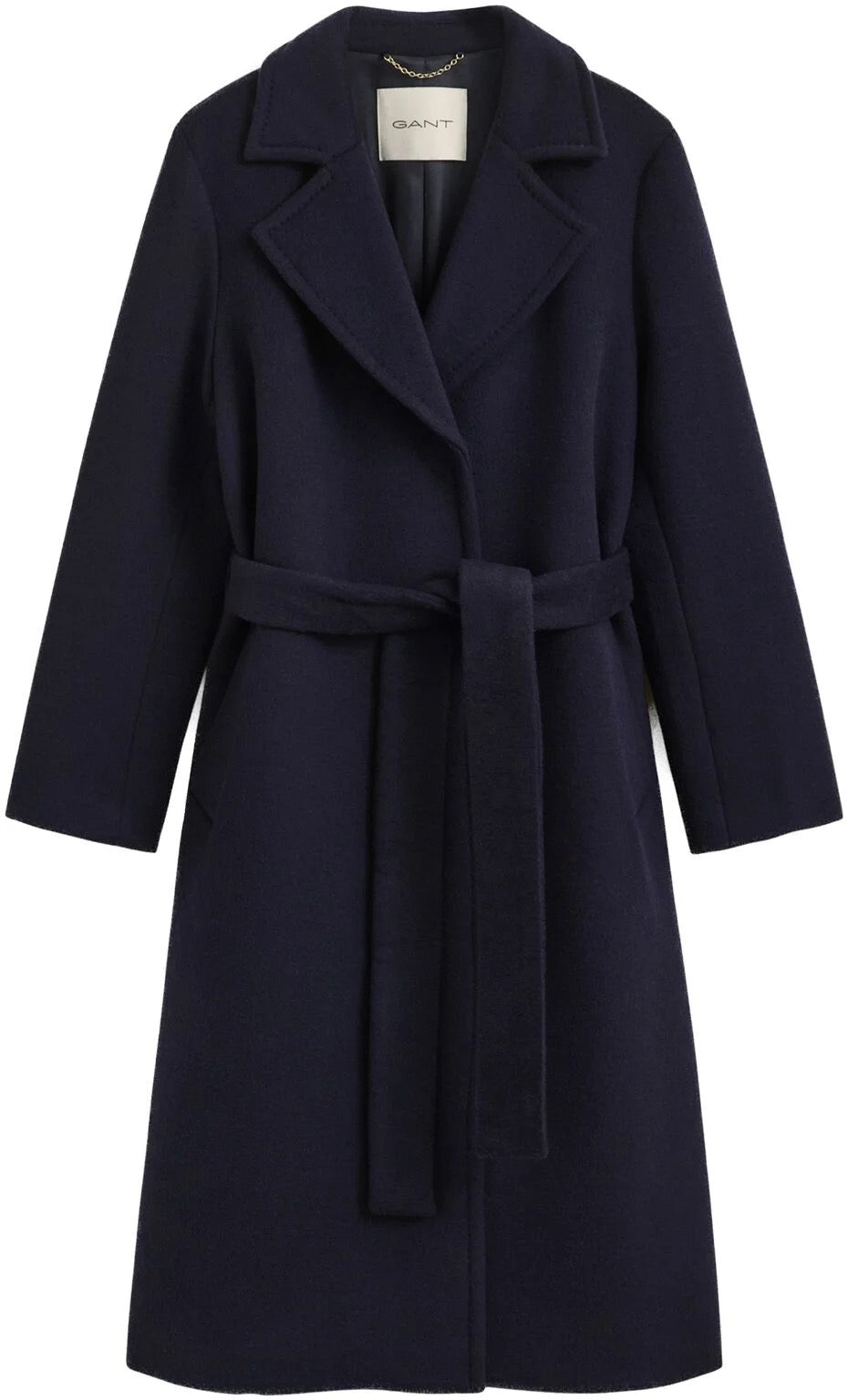Beltet Wool Blend Coat