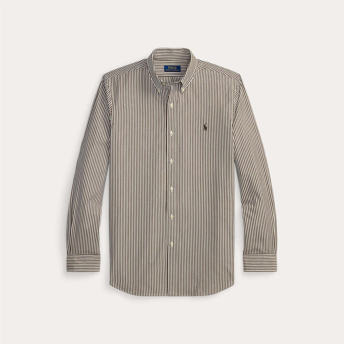 Cusom Fit Striped Poplin Stretch