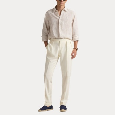 Custom Fit Striped Linen Shirt