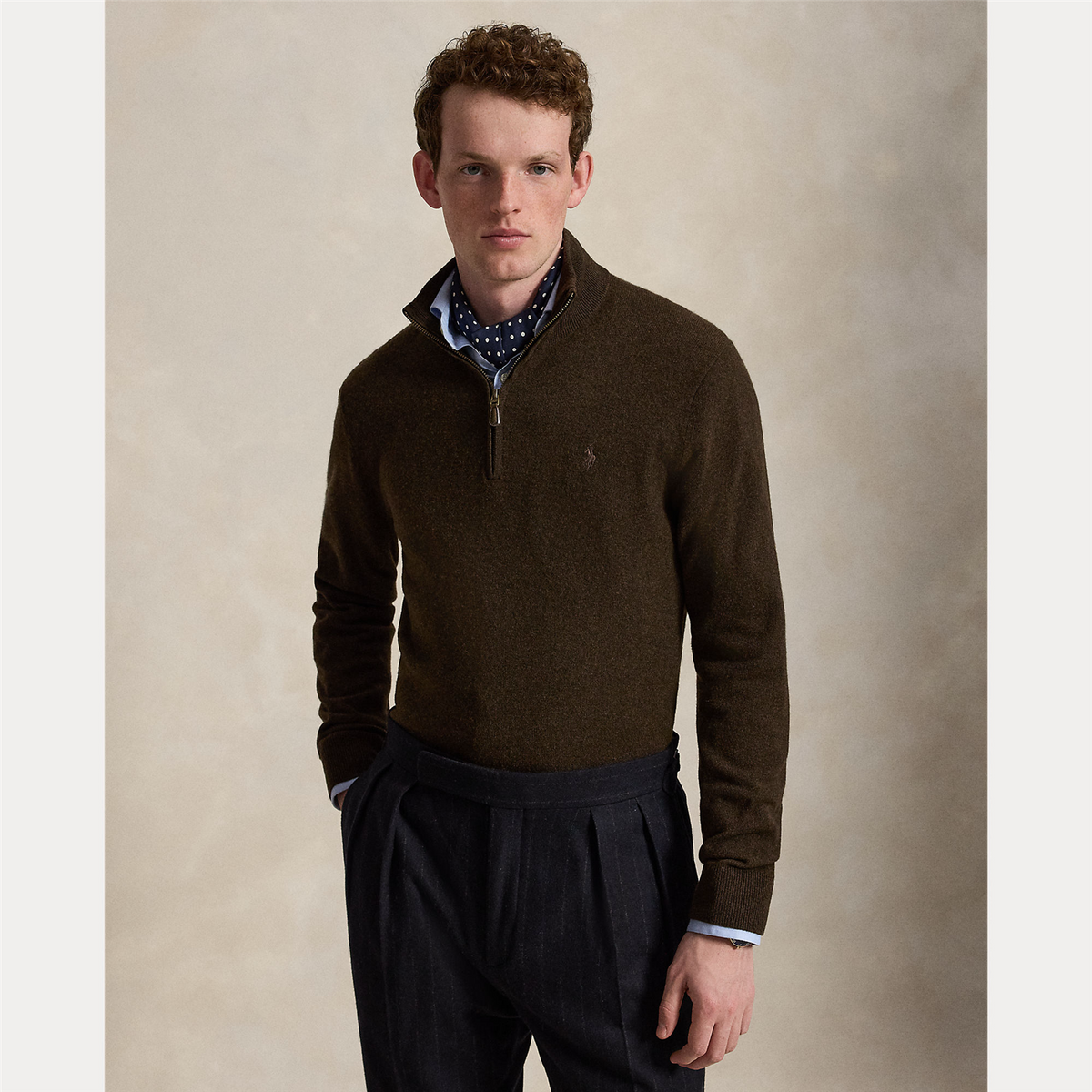 Wool Quarter-Zip Jumper