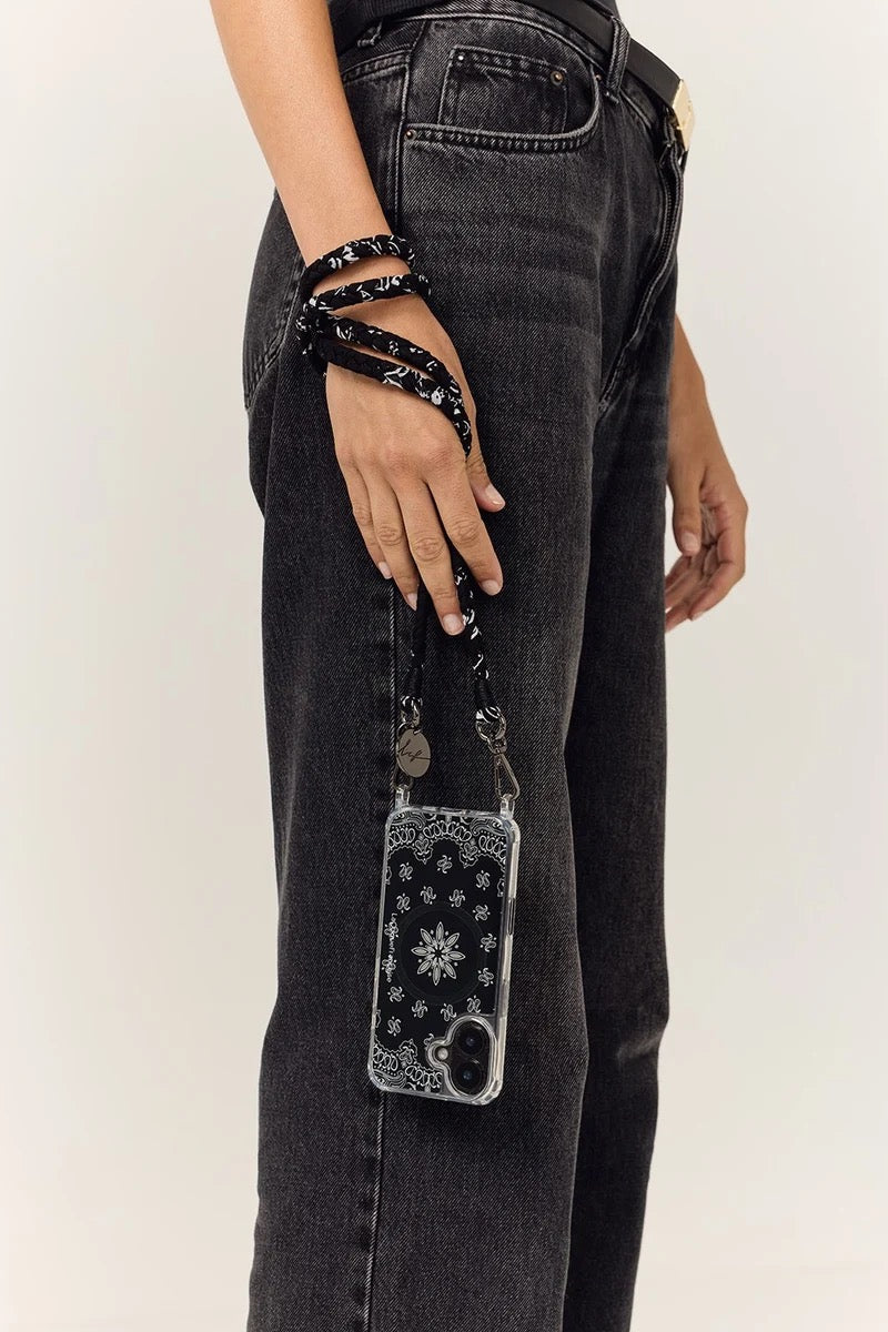 DELLABANDANA NOIR TRESSE